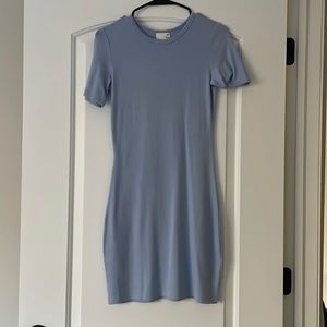 Wilfred free blue mini tee shirt dress